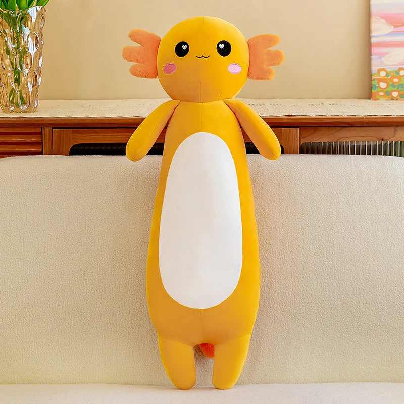 Axolotl Plushie Body Pillow Orange