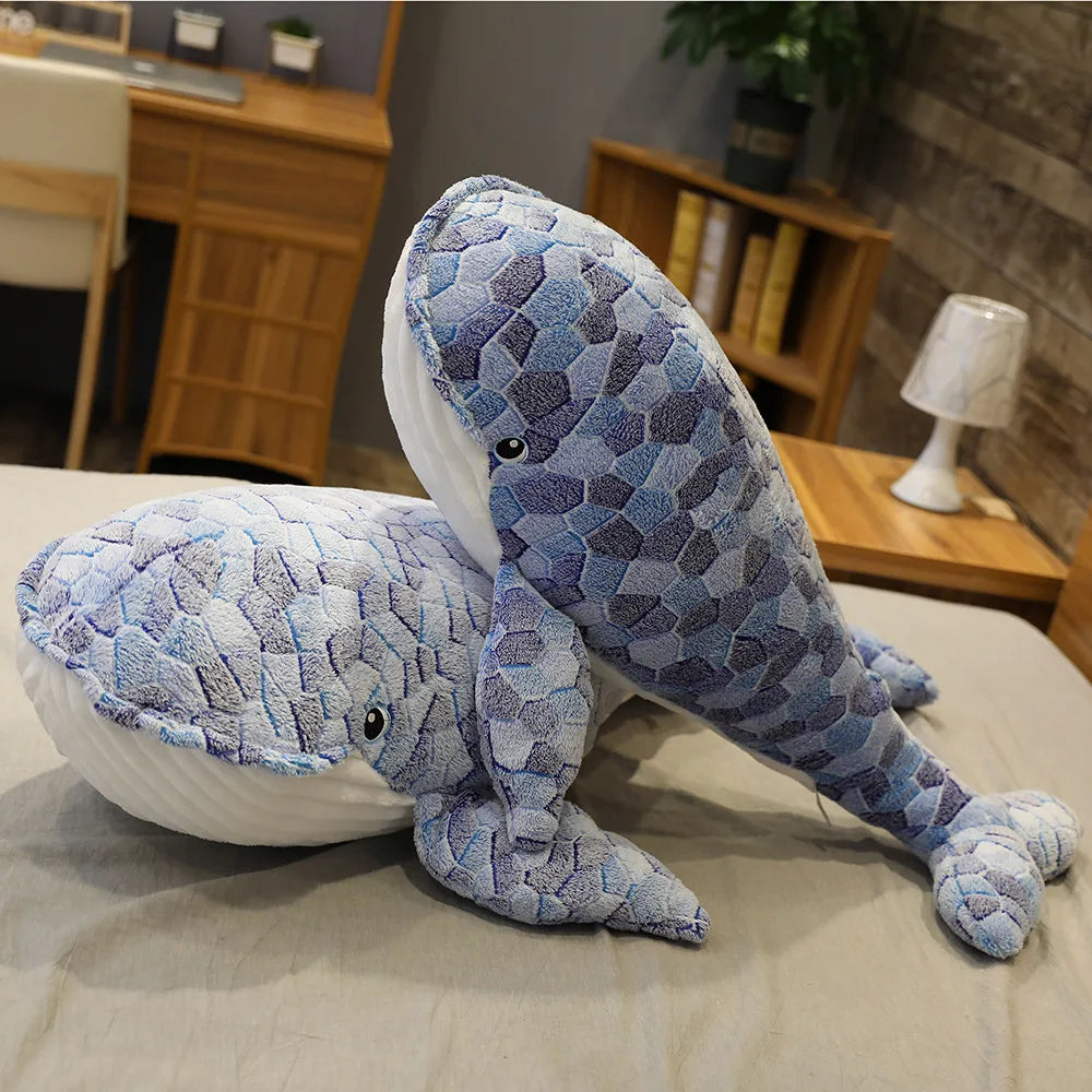 Bubbly Blue Whale Shark Plush stuffed animal