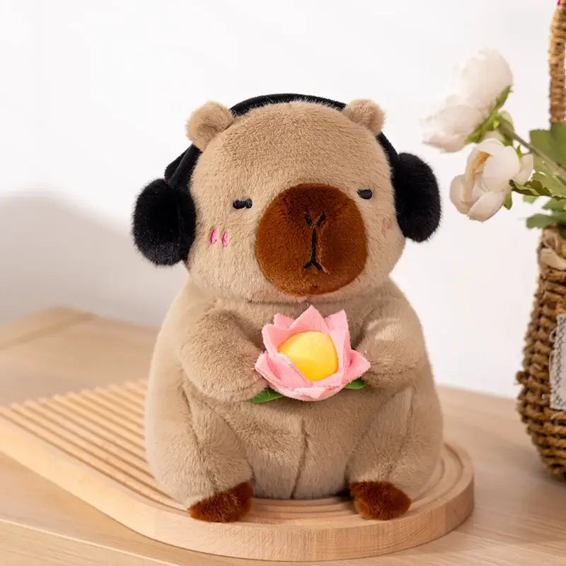 Capybara in Harmony Kawaii Plushie Color Light Brown