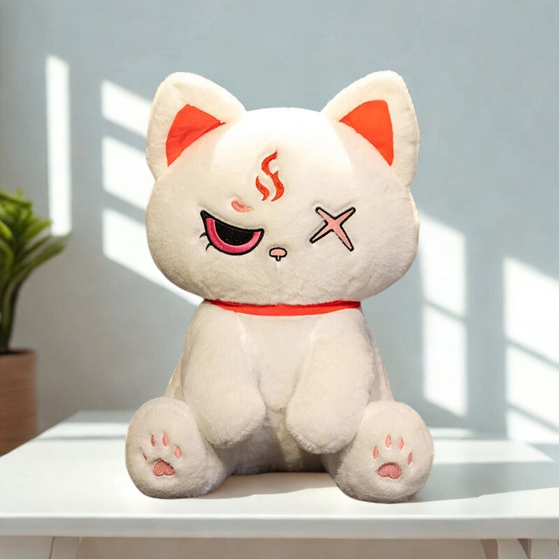 Dark Series Villainous Cat Plushie White soft toy