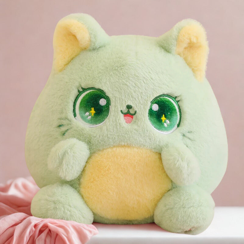Dreamy Eyes Kawaii Cat Plush soft toy Green
