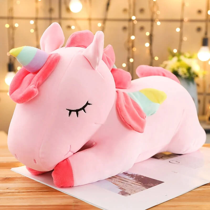 Enchanting Elegance Unicorn Plushie Pink color