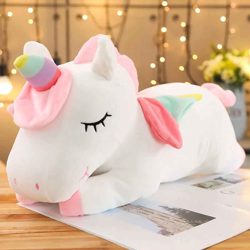 Enchanting Elegance Unicorn Plushie white color