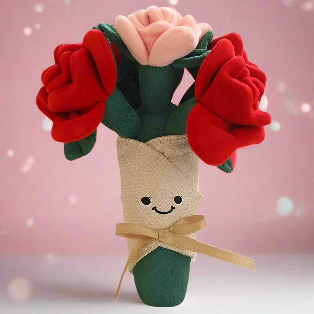 Everlasting Rose Plush Bouquet soft plushie toy