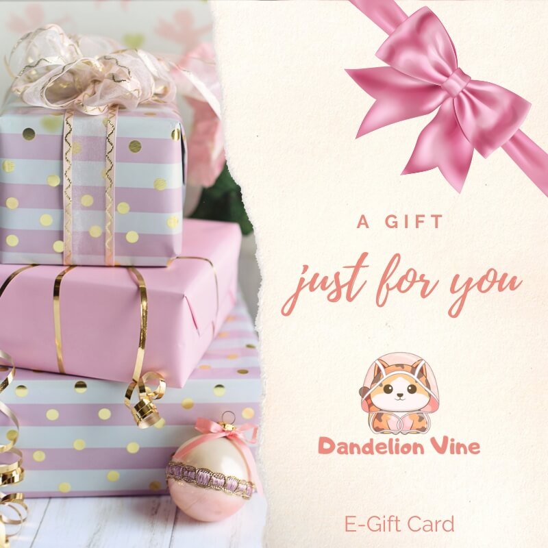 Dandelion Vine e gift card stuffed animals kawaii plushies