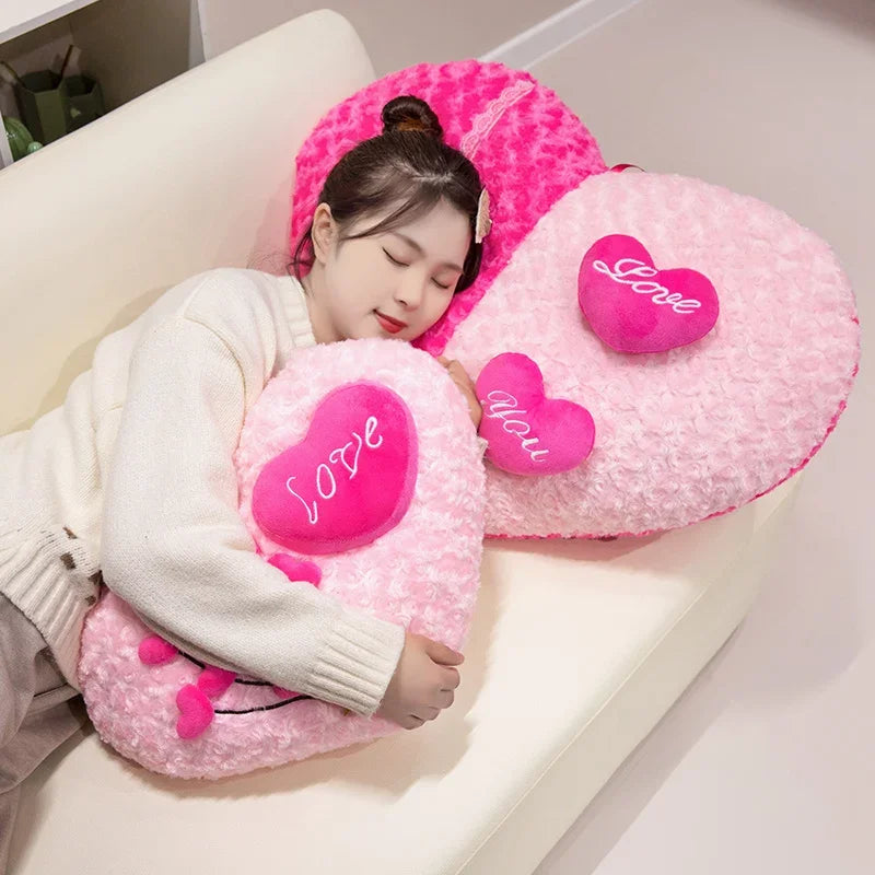 Heart-Shaped Plushie Pillow
