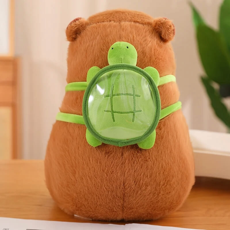 Kawaii Fluffy Capybara Plushie back view
