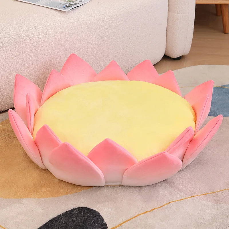 Kawaii Pink Lotus Plushie Pillow