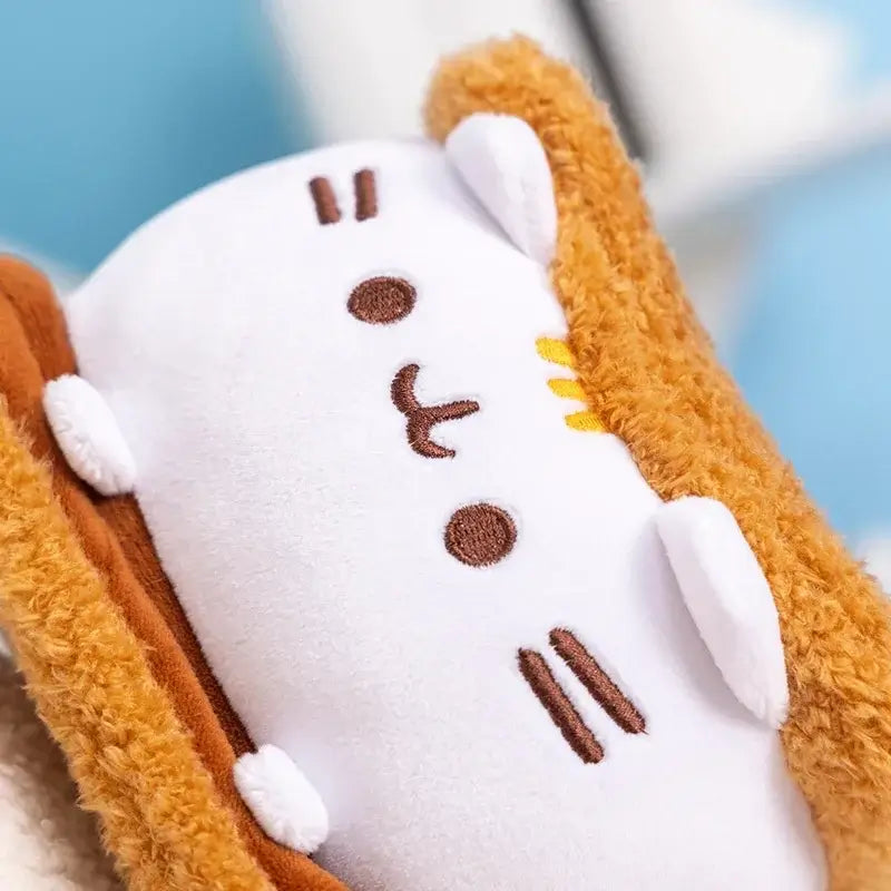 Marshmallow Meow Kawaii Cat Plush Toy Face Detail