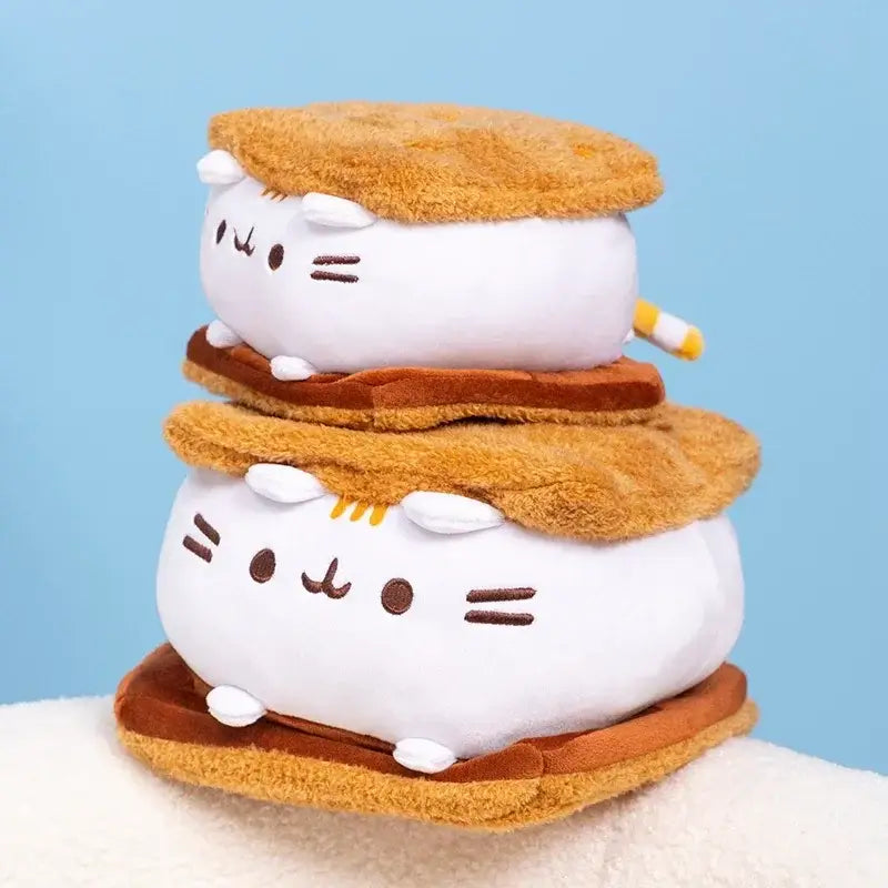Kawaii Cat Plushie Marshmallow Meow Kitty Plush Soft Toy Dandelion Vine