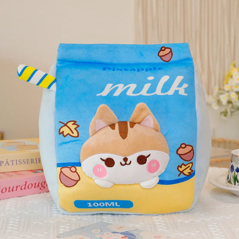 Milk Mates Kawaii Animal Plushies Squirrel plush toy