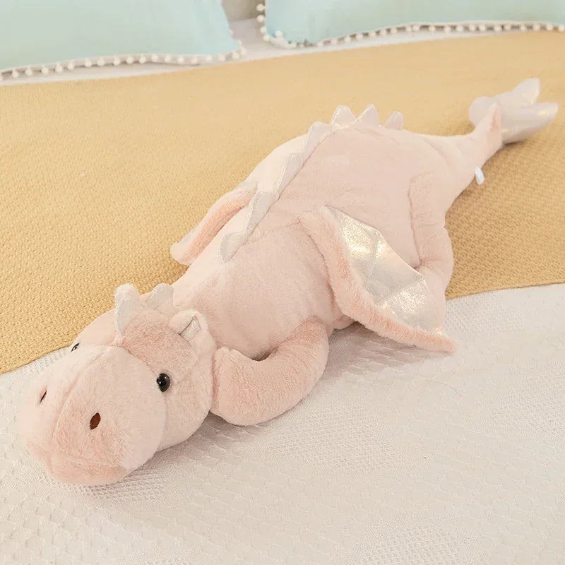 Mythic Hugs Giant Dragon Plushie Pink Color Kawaii plush