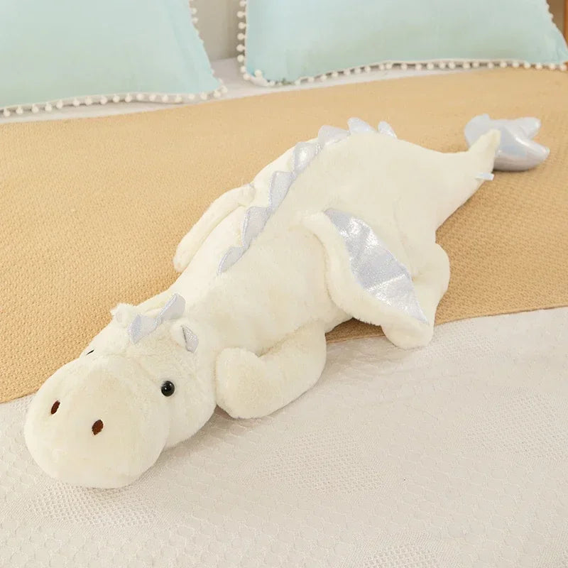 Mythic Hugs Giant Dragon Plushie White Color stuffed animal