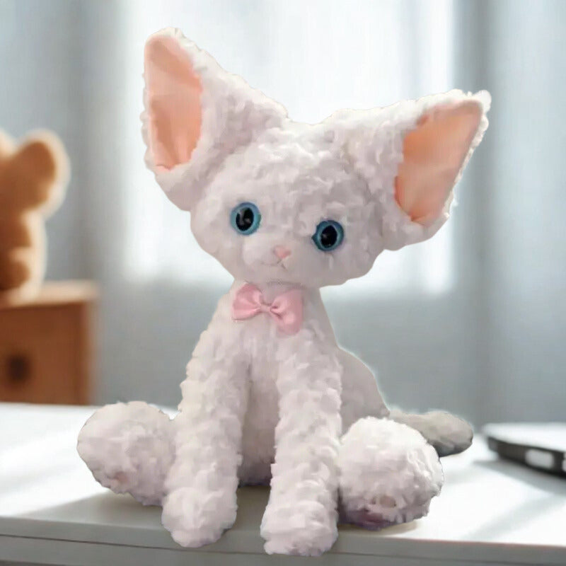 Purrfect Puff Snuggle Fluff White Cat Plushie Soft Toy