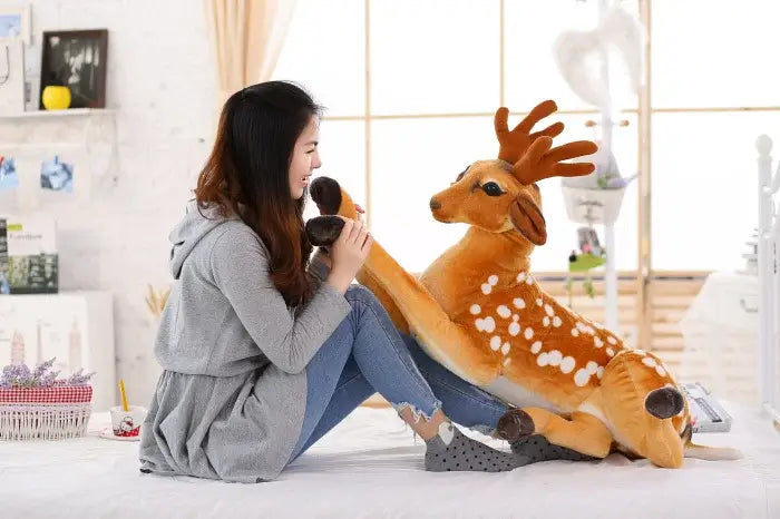 Woodland Wanderer Plush Deer large size