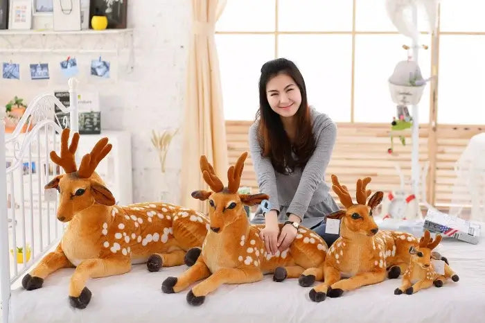 Woodland Wanderer Plush Deer stuffed animal size chart