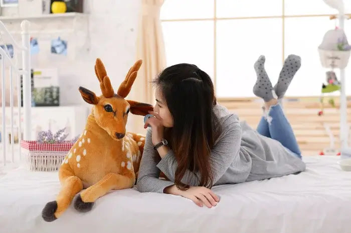Woodland Wanderer Plush Deer stuffed animal large size front view