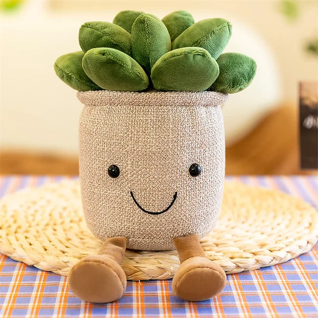 Kawaii Succulent Plushie White