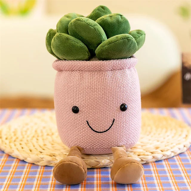 Kawaii Succulent Plushie Pink