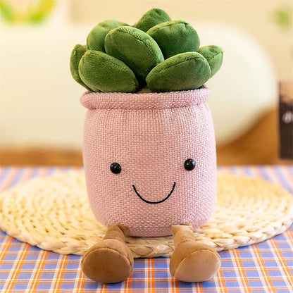 Kawaii Succulent Plushie Pink