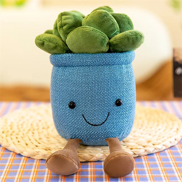 Succulent Plushie Kawaii Blue