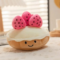 Berrylicious Strawberry Cuddle Cake Kawaii Plushie Pink Color
