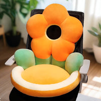 Big Fresh Flower Plush Chair Cushion plushie orange