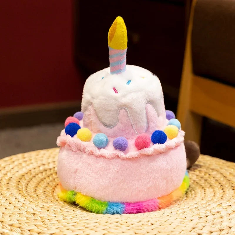 Birthday Cake Kawaii Plush Back View