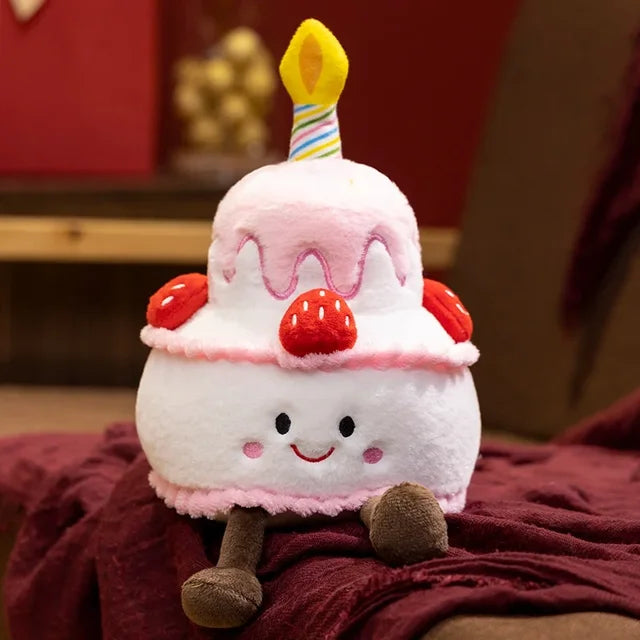 Birthday Cake Kawaii Plush Sweet Strawberry