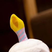 Birthday Cake Kawaii Plush Candle Detail