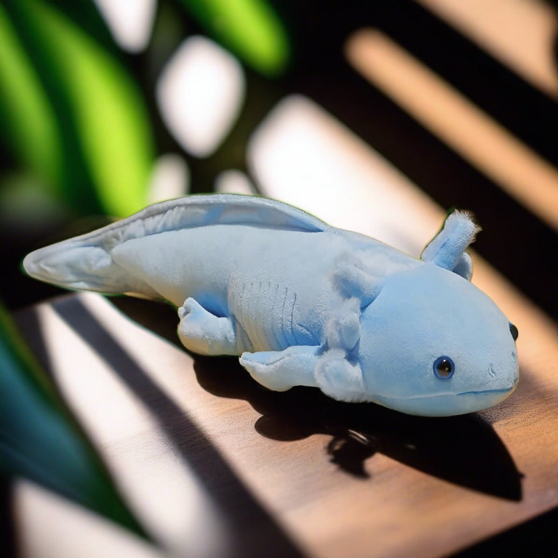 Blue salamander plush toy