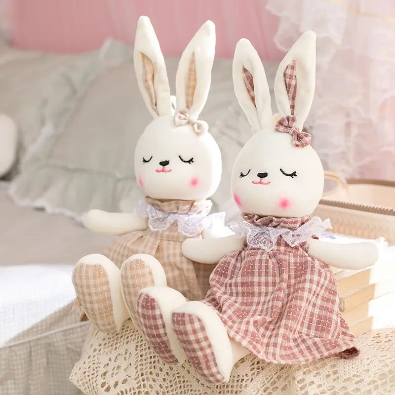 Bunny Belle Radiance stuffed animal pink and yellow