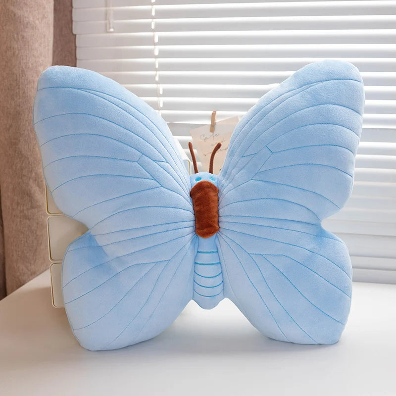 Butterfly Hug Plushie Pillow Blue Color