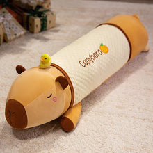 Capybara Plushie Body Pillow with Seasonal Cooling