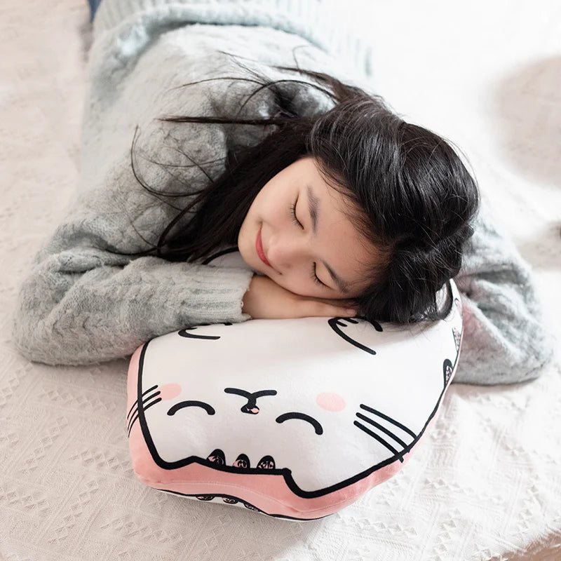 Cartoon Cat Plushie Pillow
