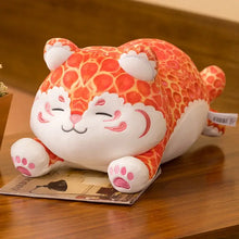 Chibi Tiger Cub Orange Stuffed Animal Face Detail