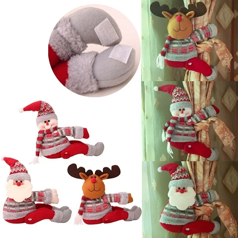 Christmas Hanging Decorations Curtain Holders