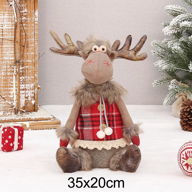 Christmas Reindeer Plush Collection (3 Unique Styles) Sitting