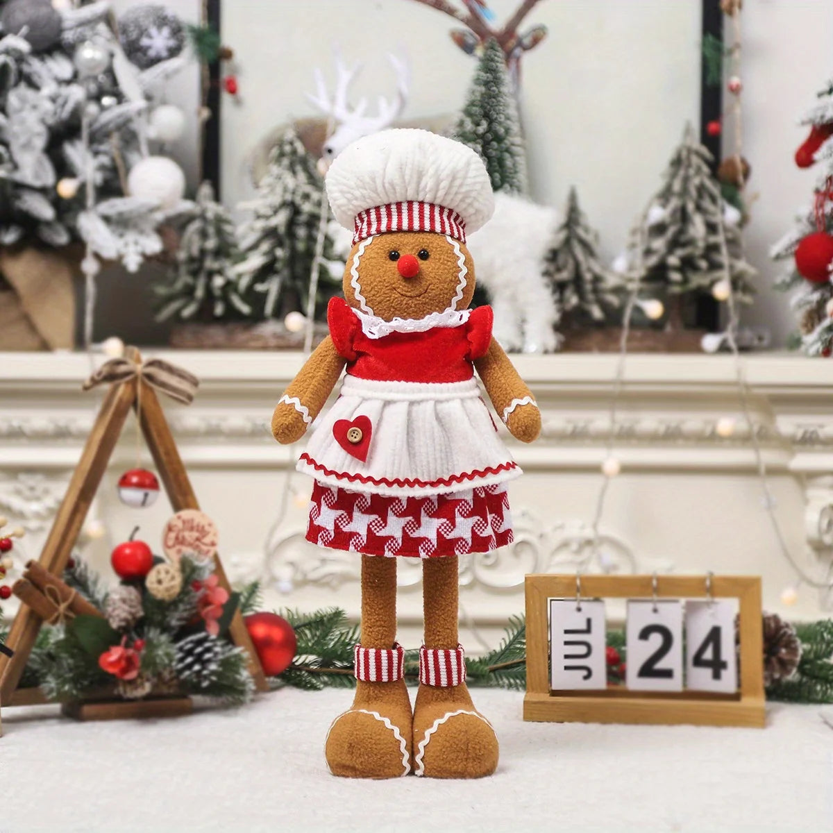 Christmas Stretchable Gingerbread Doll Woman