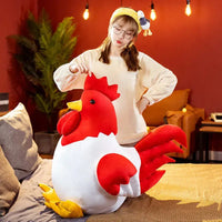 Cock-a-Doodle Companion rooster giant red rooster stuffed animal
