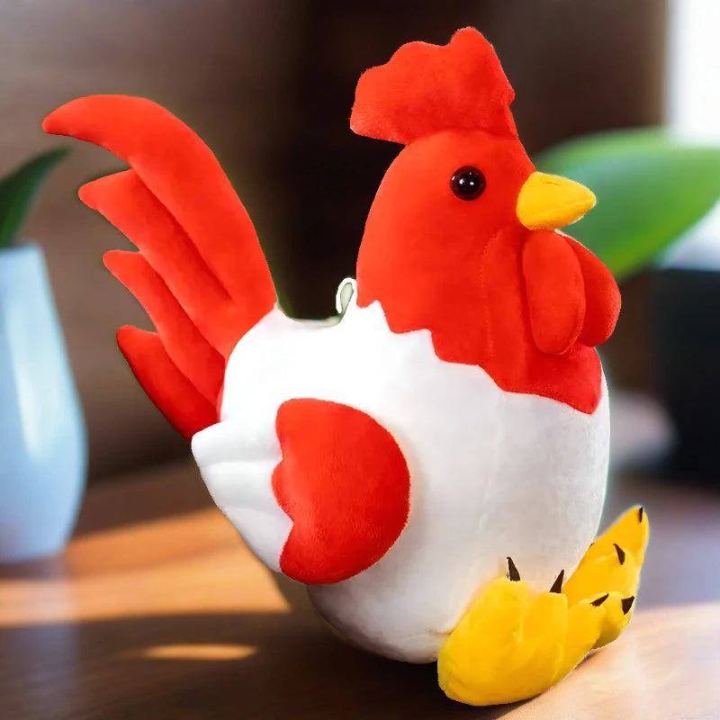 Cock-a-Doodle Companion red rooster plush toy