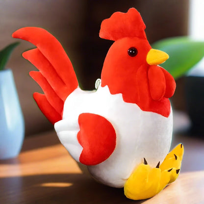 Cock-a-Doodle Companion red rooster plush toy