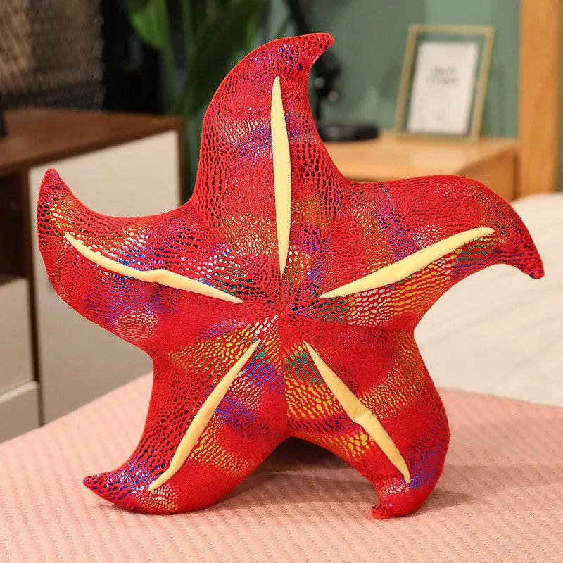 Colorful Starfish Plushie Red