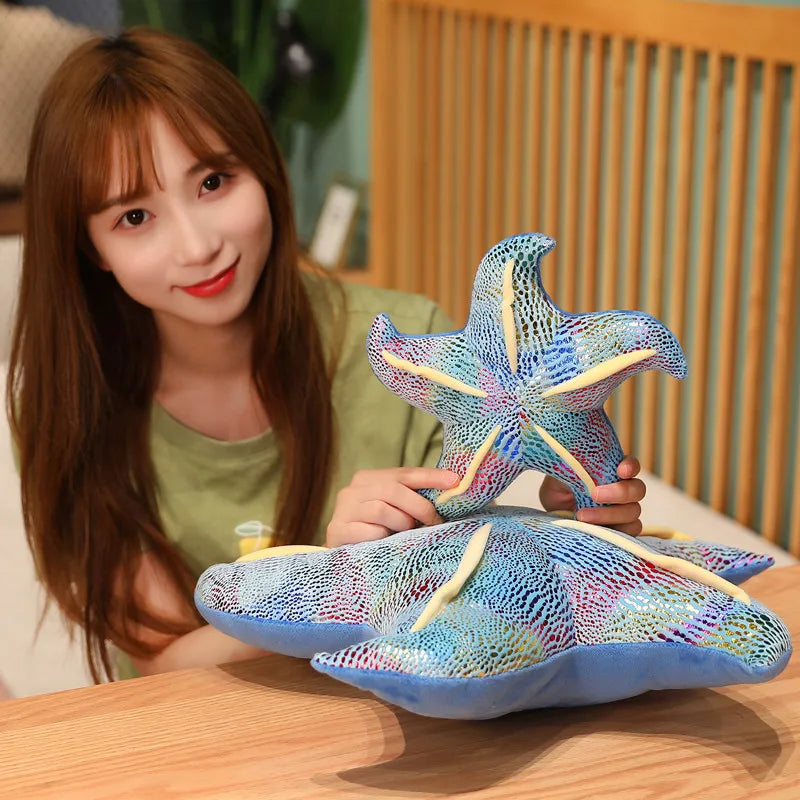 Colorful Starfish Plushie Sizes