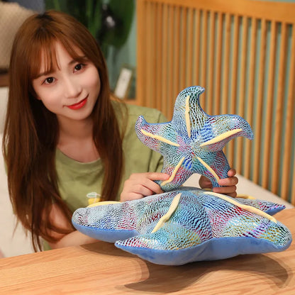 Colorful Starfish Plushie Sizes