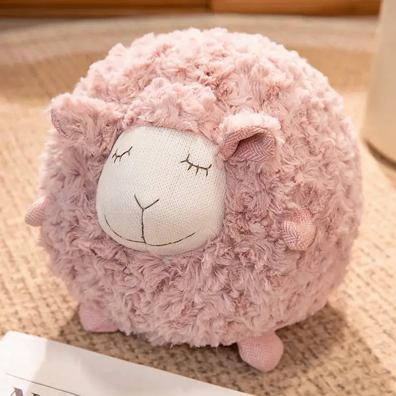 Cozy Cotton Lamb pink stuffed animal