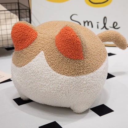Cozy Colors Cat Plushie Orange Brown Colors