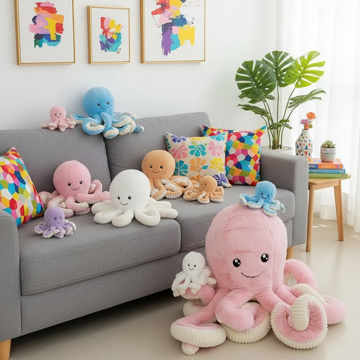 Cuddle Cove Octopus Kawaii Plushie | Giant Octopus Plush – Dandelion Vine