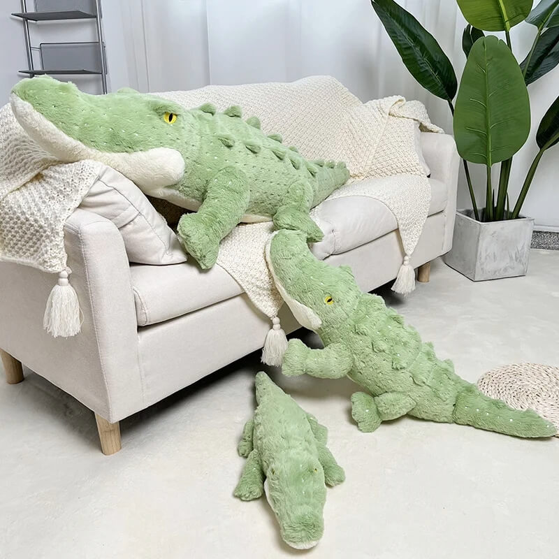 Cuddly Crocodile different angles stuffed animal
