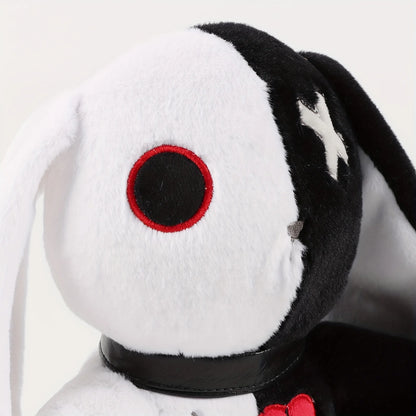 Dark Series Kawaii Bunny Plush Close Up Face